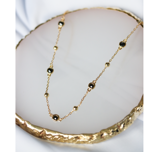 Komplet biżuterii pozłacanej 925 –...