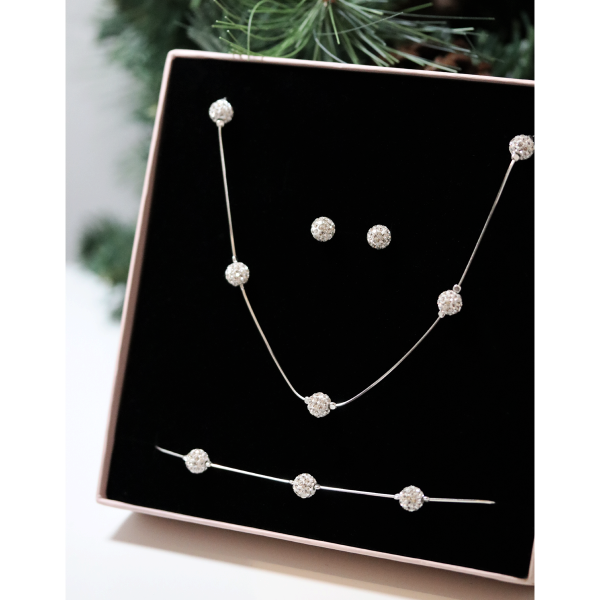 Komplet biżuterii srebrnej 925 –...