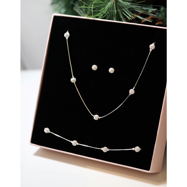 Komplet biżuterii srebrnej 925 –...