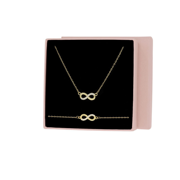 Komplet biżuterii pozłacanej 925 –...