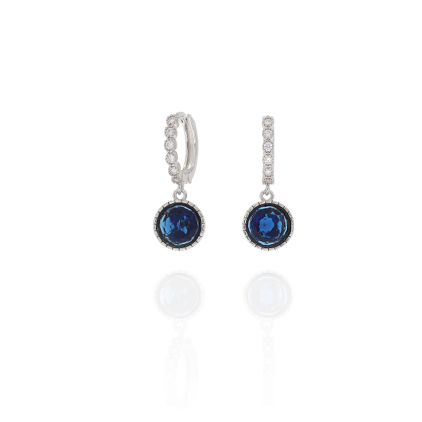 Kolczyki srebrne wiszące 925 z...