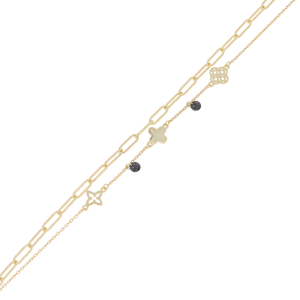 Bransoletka podwójna celebrytka...