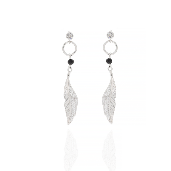 Kolczyki srebrne wiszące 925...